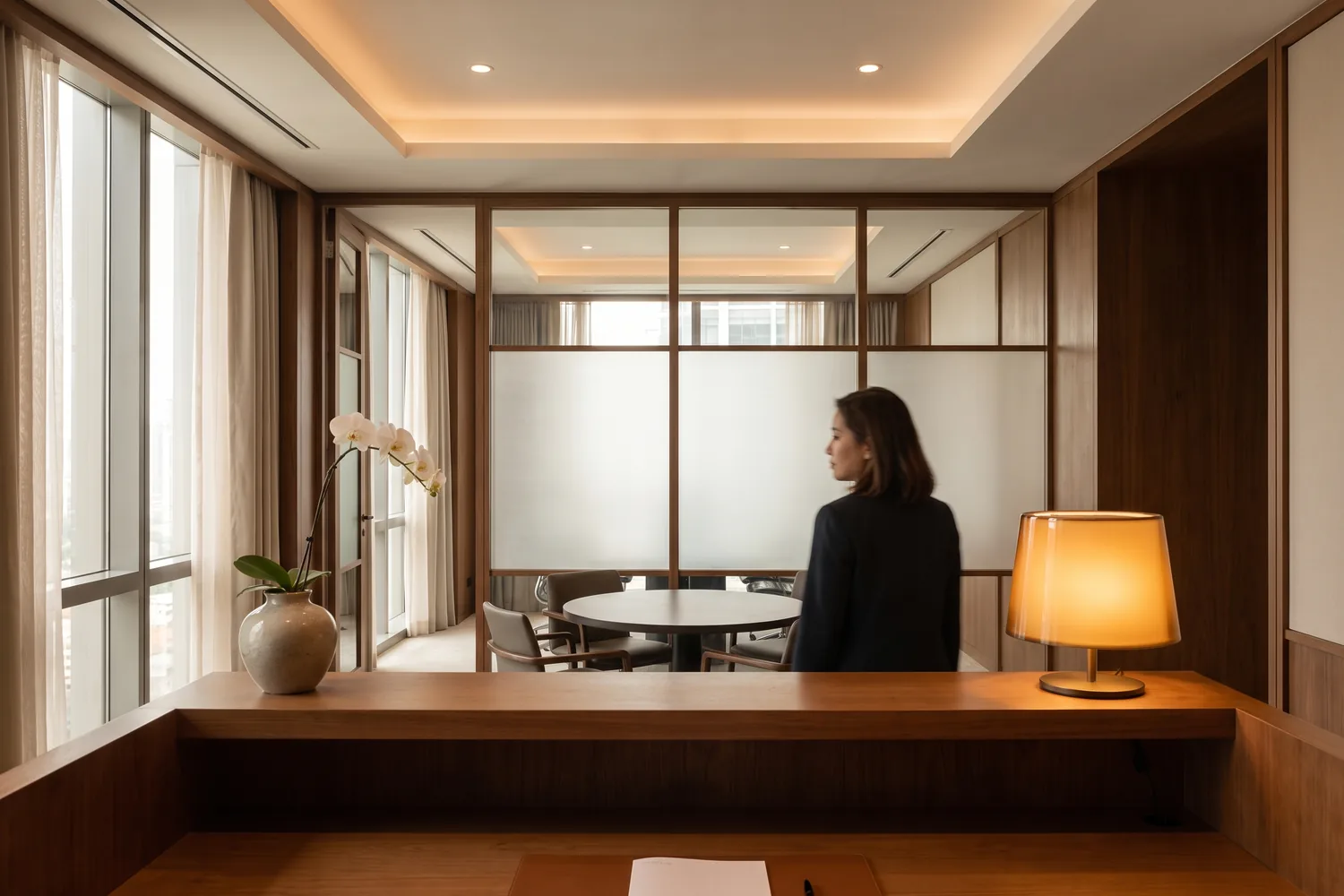 A welcoming office threshold in Kuala Lumpur, the start of a conversation